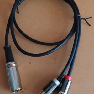 4pin Din - 2x cinch  75cm