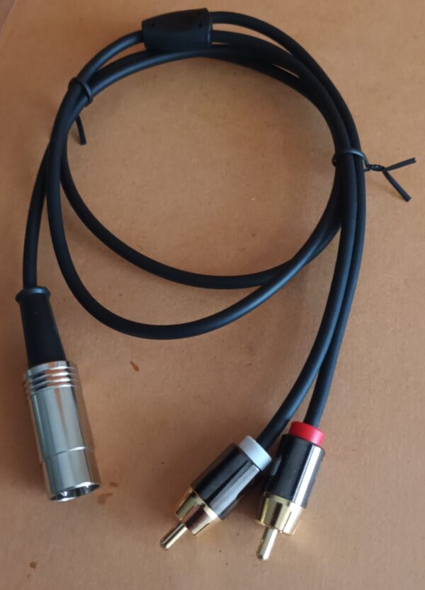 4pin Din - 2x cinch  75cm